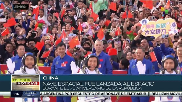 Nave espacial China fue lanzada al espacio