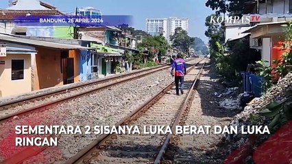 Descargar video: 3 Remaja di Bandung Tertemper Kereta Api Gara-gara Bikin Konten, 1 Dipastikan Tewas