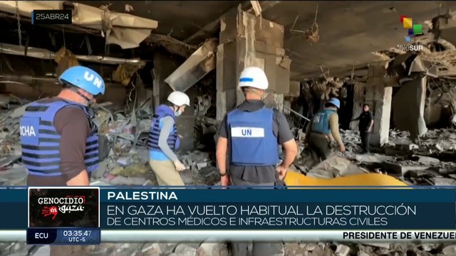 Destrucción de centros médicos palestinos por ataques israelíes