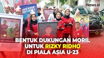Puluhan Teman Kampus Rizky Ridho di Universitas Muhammadiyah Surabaya Gelar Aksi Pawai