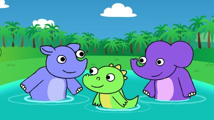 Reinhard Horn - Nashorn, Elefant und Krokodil