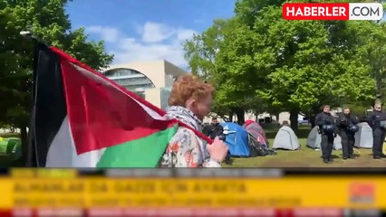 ABD'deki Filistin protestoları Almanya ve Fransa'ya da sıçradı! Polis gözaltıları canlı yayına yansıdı