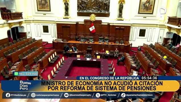 Fuerza Popular acusa a ministro de Economía de boicotear reforma de sistema de pensiones