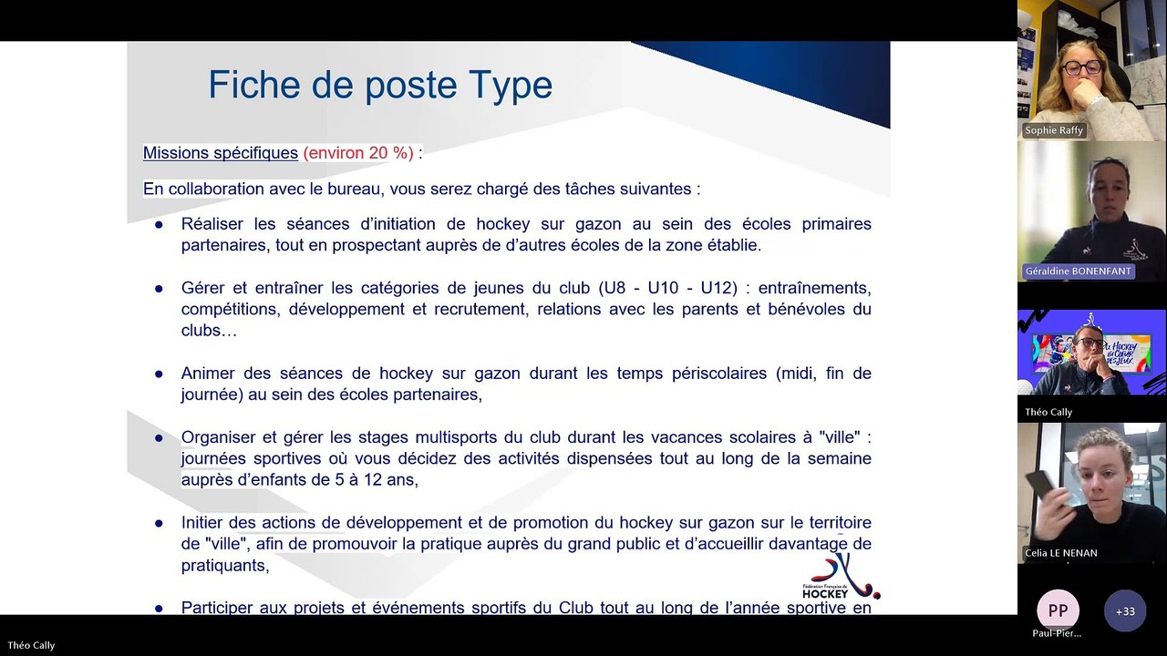Webinaire d'information "Dispositif des 1000 emplois socio-sportifs"