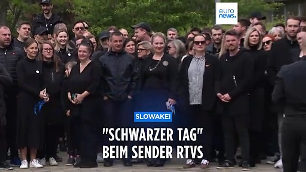 Schwarzer Tag bei RTVS gegen Ficos Medienreform in der Slowakei