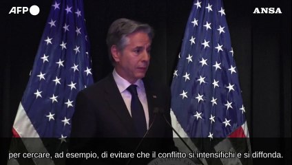 Blinken: "La Cina puo' favorire un calo delle tensioni in Medio Oriente"