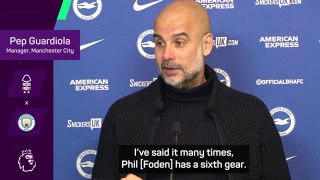 Foden needs to know when to play 'in sixth gear' - Guardiola