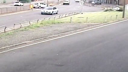Driver SMASHES into car and RUNS from scene