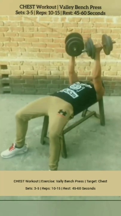 ❌ VALLEY BENCH PRESS ✔️ How can I get Bigger CHEST? #heermlgangaputra #naturalbodybuilding