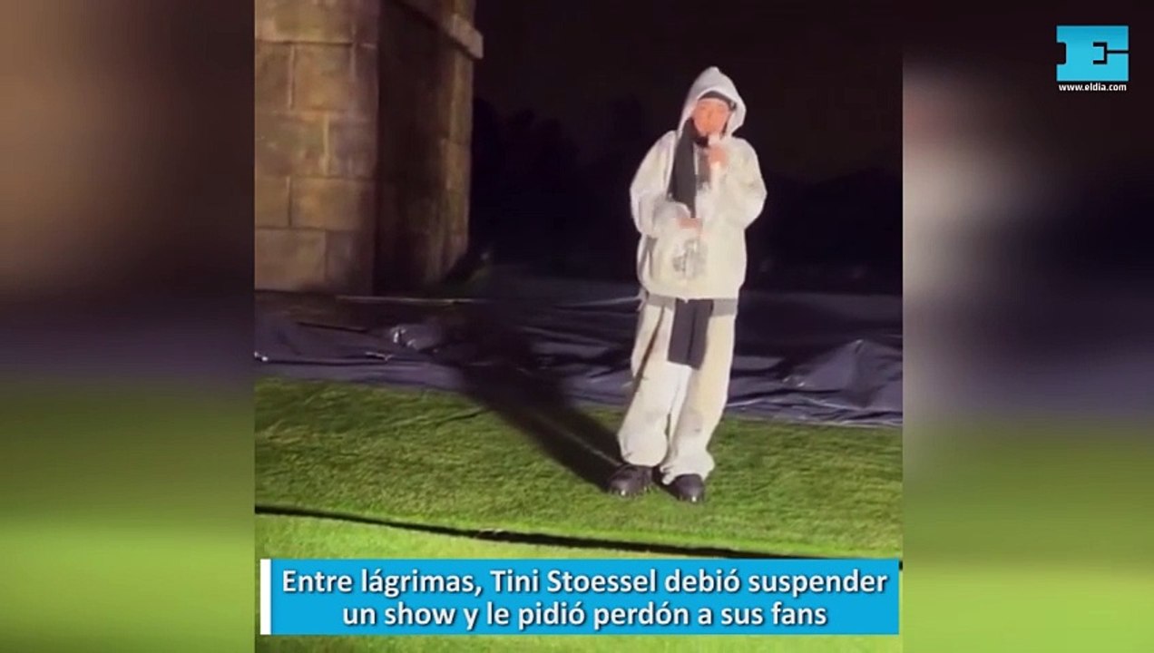Entre lágrimas, Tini Stoessel debió suspender un show y le pidió perdón a sus fans