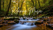 Soothing Piano Music for Stress Relief, Anxiety and Depression  Sounds of Nature and Water Sounds