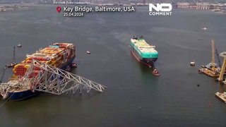 السفن التجارية تبدأ بالعبور عبر قناة مؤقتة بعد انهيار جسر بالتيمور في أمريكا