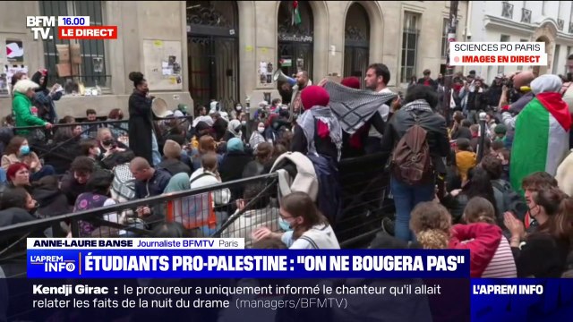 Revendications, blocage...La mobilisation pro-palestinienne se poursuit vendredi à Sciences Po Paris