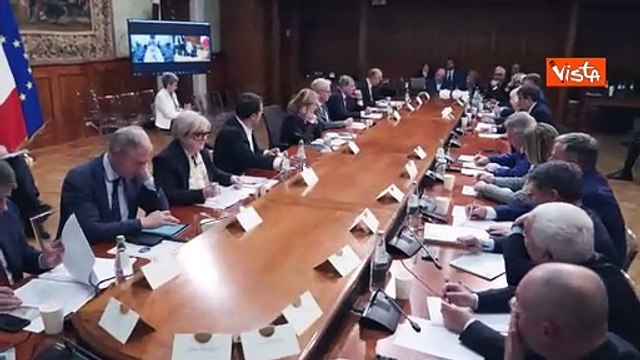 G7, incontro Governo - sindacati a Palazzo Chigi, Meloni presiede riunione