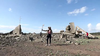 Seca nas Filipinas faz cidade submersa ressurgir