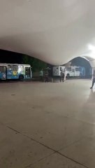 Douche gratuite pendant les inondations