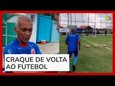 Romário volta aos gramados aos 58 anos para realizar sonho de jogar com o filho