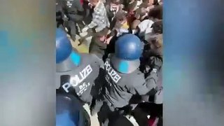 Alman polisi saldırdı! 'ABD'deki öğrencileri destekliyoruz'