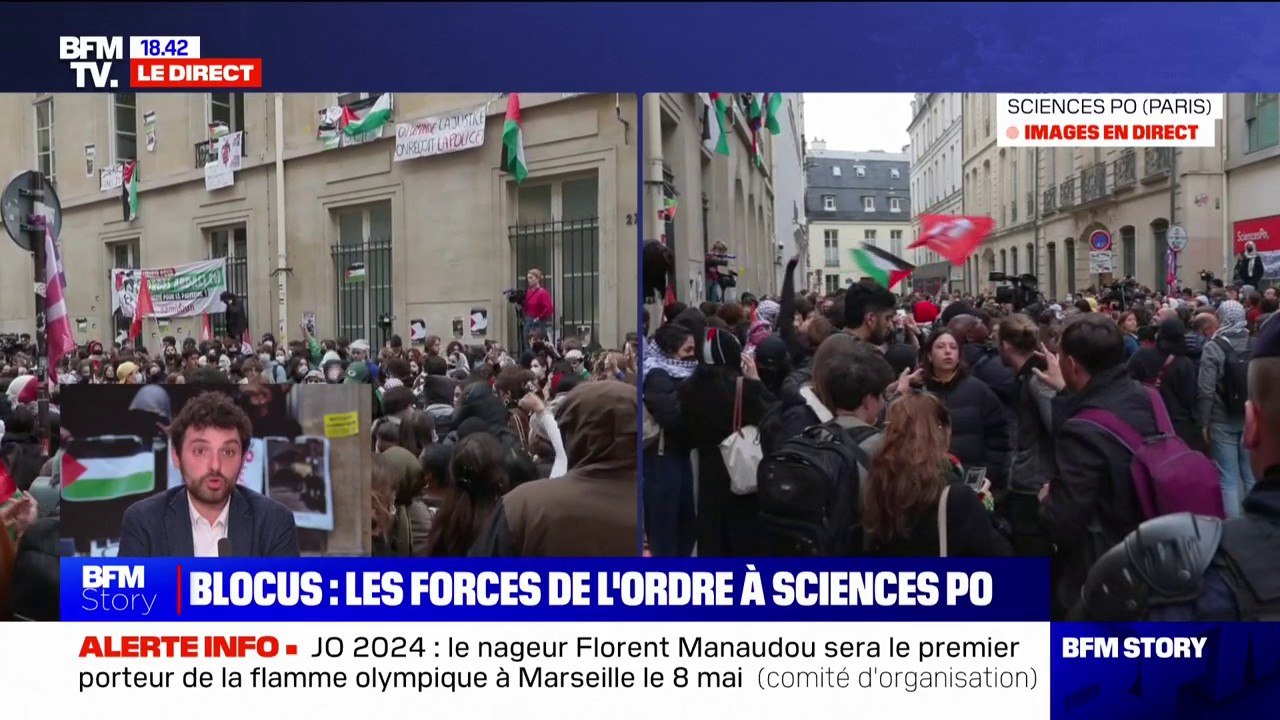 Blocus Sciences Po: "J'ai un peu de mal avec l'idée de demander un cessez-le-feu sans demander la libération des otages", affirme Samuel Lejoyeux, président de l'Union des étudiants Juifs de France