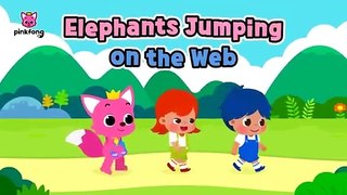 Elephants Jumping on the Web Outdoor Songs Spanish Nursery Rhymes in English Pinkfong