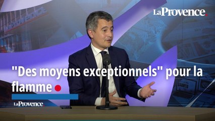 Darmanin face aux lecteurs de La Provence : "Des moyens exceptionnels" pour la flamme