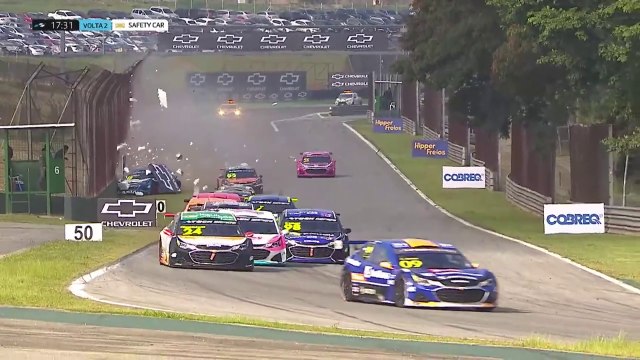 Stock Series 2024 Interlagos Race 2 Start Myasava Cibien Big Crash