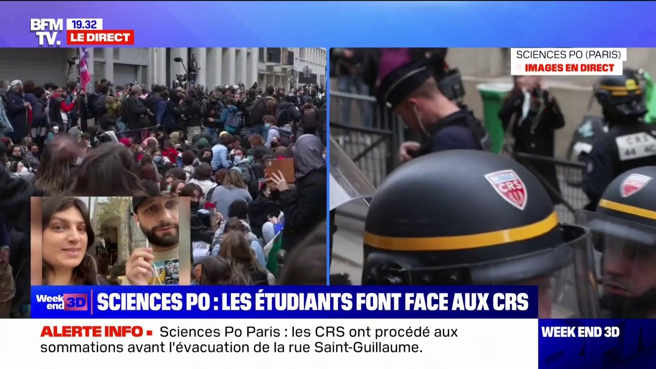 Tensions à Sciences Po: "On se mobilise pour la paix avant tout et peu importe le mode d'action" affirme Max Personnaz ( responsable Sciences Po pour le bureau national de l'UNEF)
