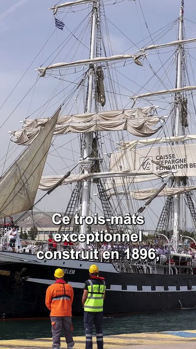 La flamme olympique embarque à bord du bateau le Belem pour rejoindre Marseille dans 11 jours.