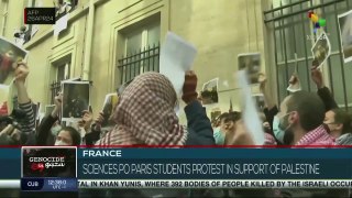French police repress students defending Palestine