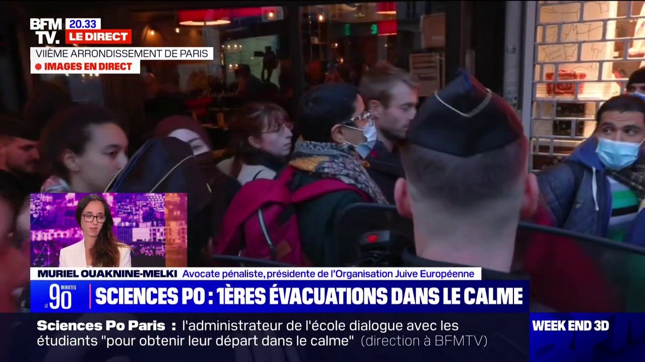 Blocage de Sciences Po Paris: Muriel Ouaknine-Melki (présidente de l'Organisation juive européenne) dénonce "des personnes qui essayent de créer le chaos social en plein cœur de Paris"