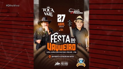 Toca do Vale e Luizinho de Irauçuba animam tradicional cavalgada em São João do Rio do Peixe