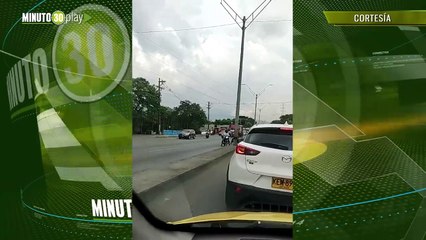 Choque múltiple en la autopista Norte, a la altura de los tanque de Ecopetrol