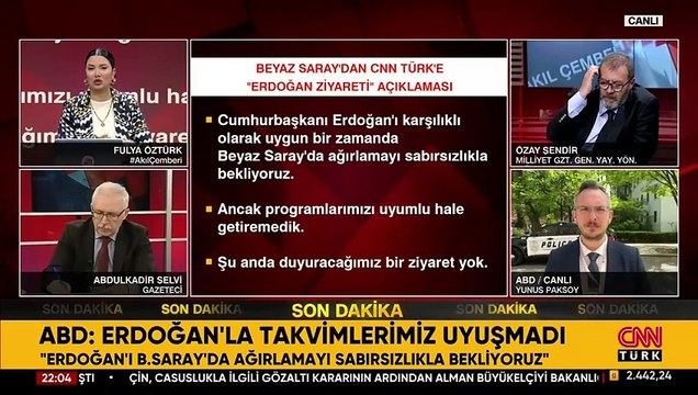 SON DAKİKA HABERİ: Beyaz Saray'dan CNN TÜRK'e Erdoğan ziyareti açıklaması