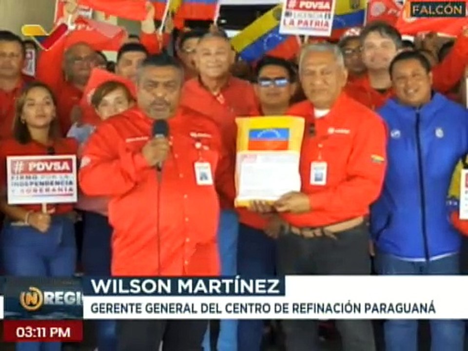 Falcón | Trabajadores petroleros reafirman su rechazo a las sanciones impuestas por los EE.UU.