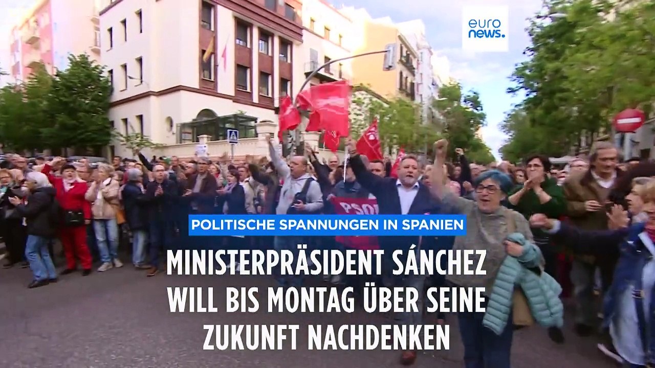 Spanischer Ministerpräsident Pedro Sánchez lässt seine Amtsgeschäfte ruhen