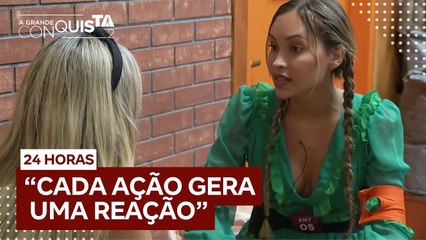 'Foi péssimo', desabafa Anahí para Lizi Gutierrez sobre atitude da Vileira  | A Grande Conquista