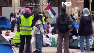 Estudantes universitários nos Estados Unidos organizam protestos pró-Palestina