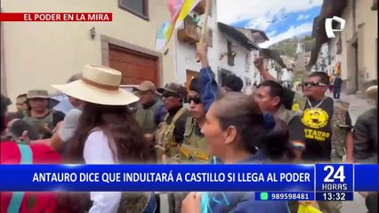 Antauro Humala promete 'indultar' a Pedro Castillo si gana las elecciones del 2026
