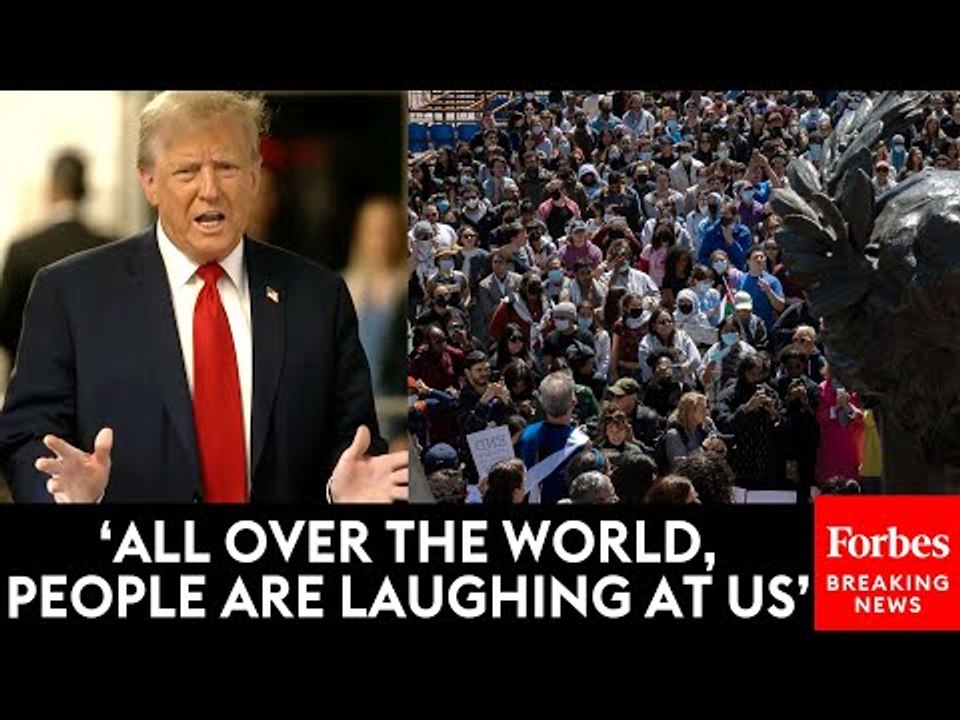 BREAKING NEWS: Trump Launches Into Tirade About Biden, Anti-Israel Protests Before Hush Money Trial