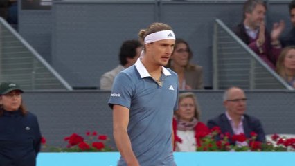 Madrid - Zverev solide face à Coric