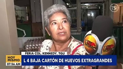 L 4 baja el precio del cartón de huevos en mercado capitalino