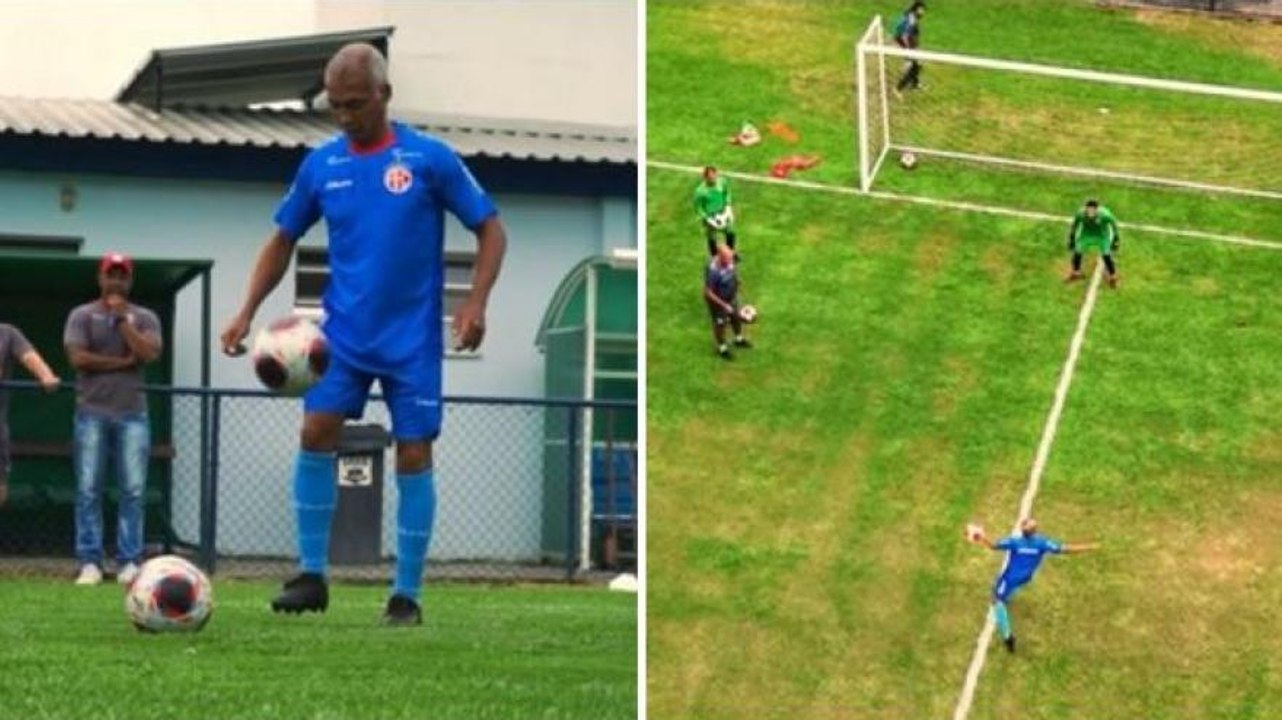 In campo a 58 anni: Romario incanta tra gol e skills