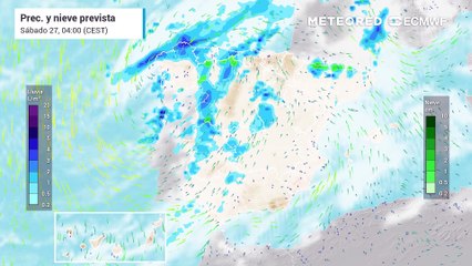 Mañana un frente estacionario dejará lluvias en estas zonas de España