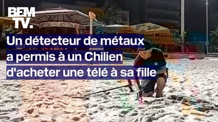 Un Chilien a récolté plus de 200.000 pesos en sept jours grâce à un détecteur de métaux