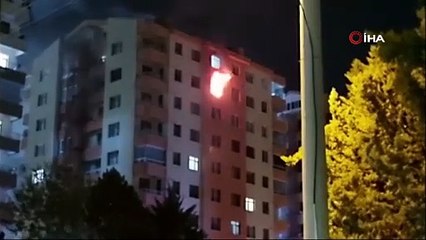 Apartmanda yangın paniği