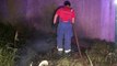 Bombeiros combatem incêndio em vegetação no Santo Onofre