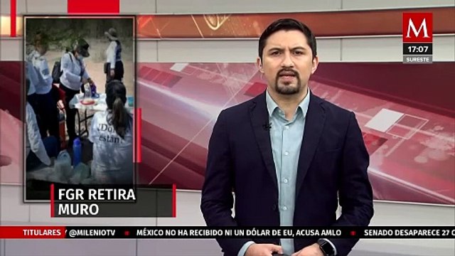 En CdMx, la FGR retira muro Huellas de la Memoria en memoria de las personas desaparecidas