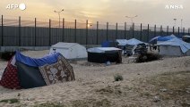 Gaza, gli sfollati al confine con l'Egitto
