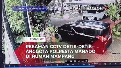 Rekaman CCTV Detik-Detik Anggota Polresta Manado Diduga Bunuh Diri di Dalam Mobil