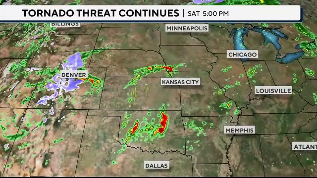 More than a dozen tornadoes touch down across Texas, Oklahoma and Nebraska